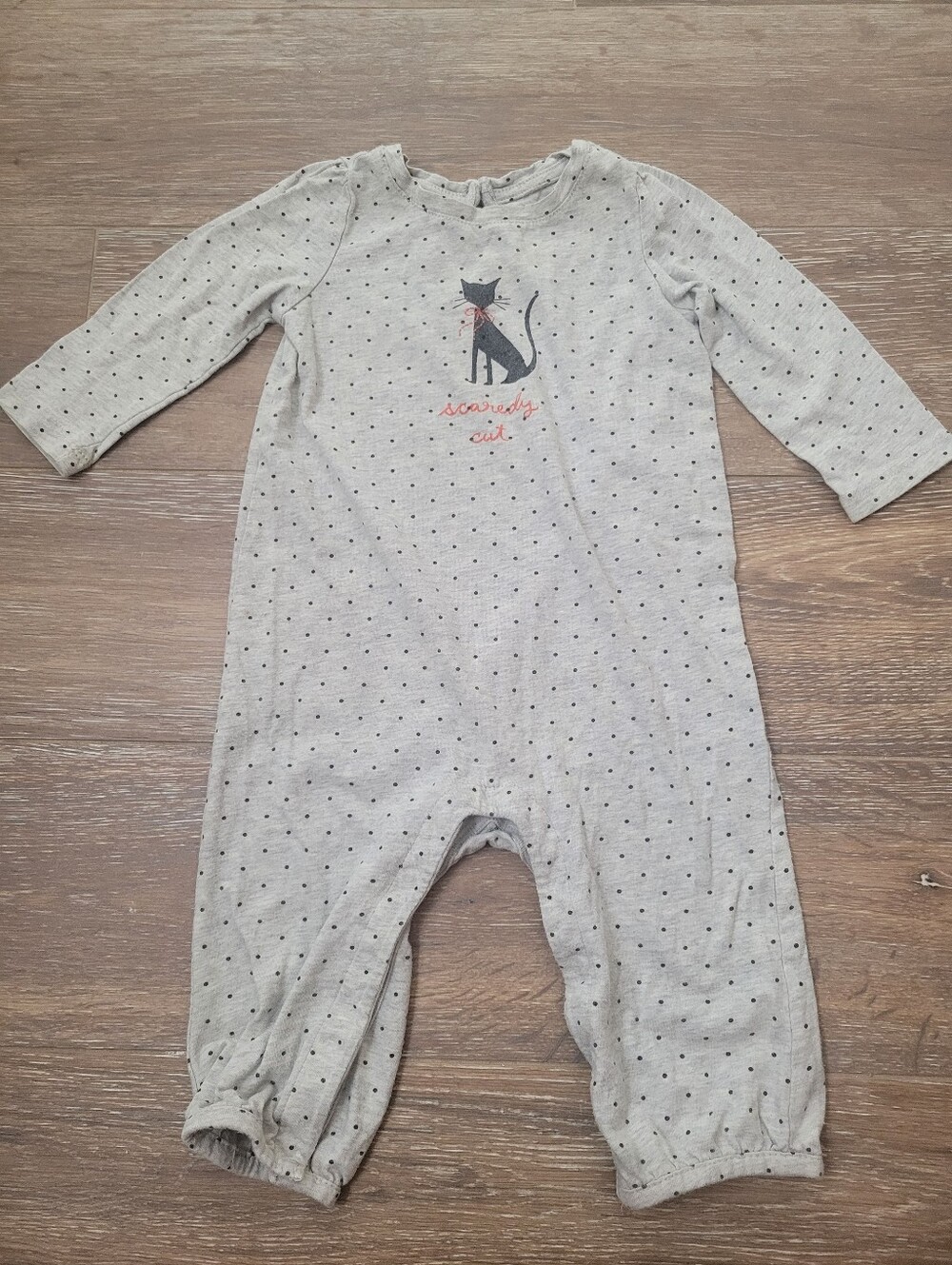 Babygap Scaredy Cat Onesie, Size 3-6M